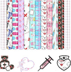 Retro Nurse Permanent Adhesive Vinyl 10 Sheets 12'' x 10'' | Nurse's Day by CraftingEveryday