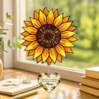 Sunflower Mom Memorial Acrylic Suncatcher Ornament, Loss of Mom Memorial Gifts - Image 7