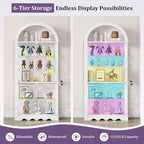 6-Tier Arched Glass Display Cabinet - Image 5