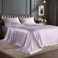 BEDELITE Satin Sheets Queen Size Bed Set, Luxury Soft Lavender Silky Sheets by BEDELITE
