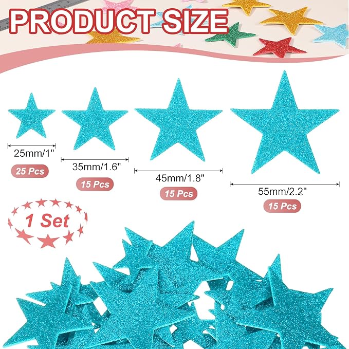 PATIKIL Star Foam Stickers - Image 2