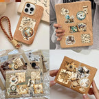 PRSTINCOL 100Pcs Vintage Sticker Pack, Cute Map Design Scrapbook Supplies - Image 6