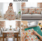 E-Tailor® Hand-Block Printed Pre-Cut Cotton Fabric Ideal - Image 4
