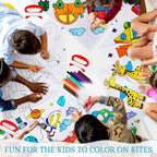 Libima 120 Pack Large Kites for Kids and Adults Bulk 39.4 Inch DIY Making Kit - Image 4