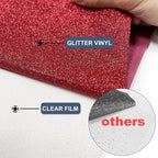 Red Glitter Heat Transfer Vinyl 12" x 8 ft HTV - Image 4