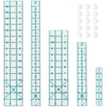 Sewing Ruler, 5 Piece Quilting Rulers, 3 x17 Inch, 1.5 x17 Inch, 3 x12 Inch by VPVPV