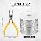 Mudder 1 Rolls Silver 18 Gauge Wire - Image 2