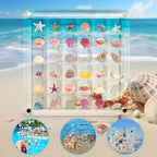 Artlunar 36 Grids Acrylic Display Box, Approx. 12 x 12 cm Clear Magnetic Shadow by Artlunar