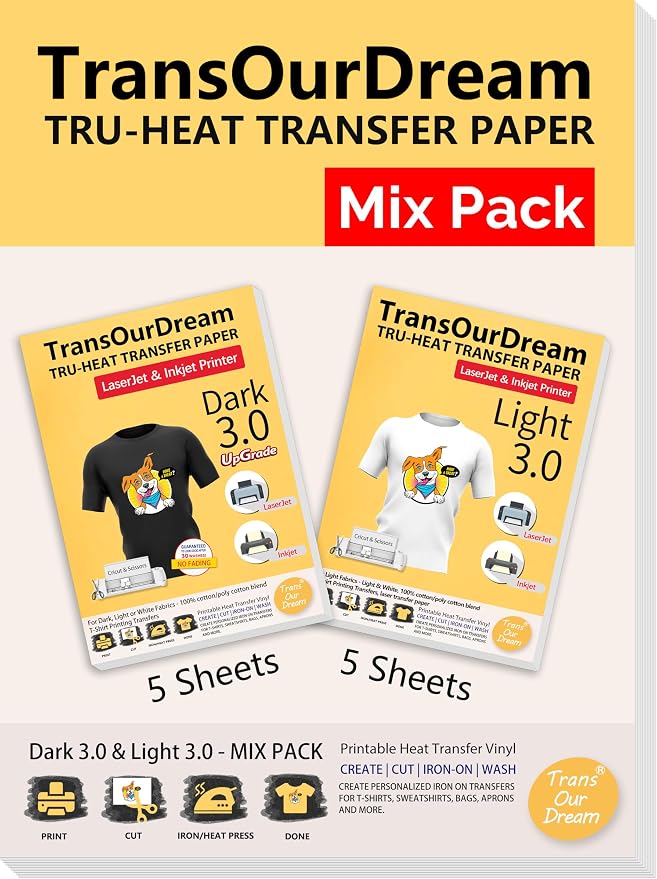 TransOurDream Iron on Heat Transfer Paper by TransOurDream