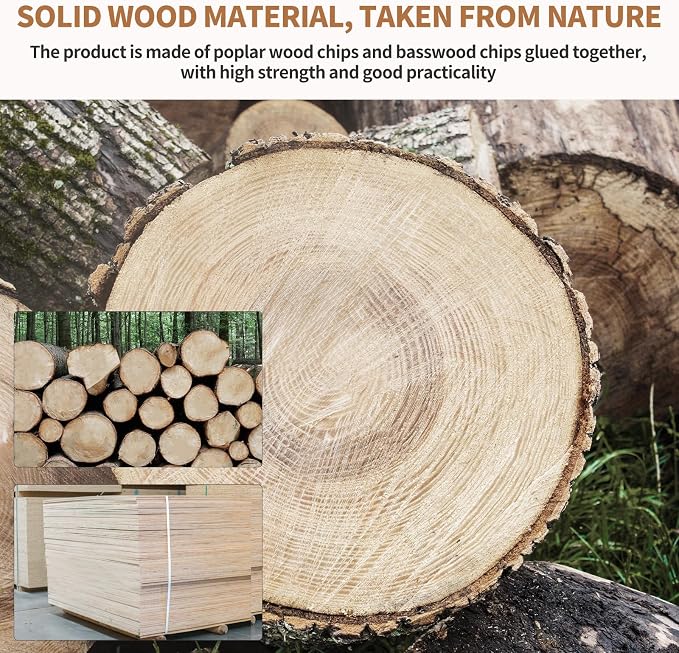 10 Pack-12x12'' Basswood Sheets 1/4 - Image 3