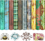 Tintnut Rusty Heat Transfer Vinyl, 10 Sheets 12×10in Iron on Vinyl | Scratched by Tintnut