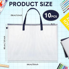10 Pcs Art Portfolio Bags, 19 x 25 Inch Clear Poster Storage Bags - Image 2