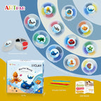 ARTPAR Air Dry Clay Kit for Kids, 12 Marine Animals‌ Modeling Magic Clay Set | - Image 2