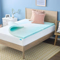 Linenspa 2 Inch Swirl Gel Memory Foam Mattress Topper, Queen Size – Cooling Gel by Linenspa