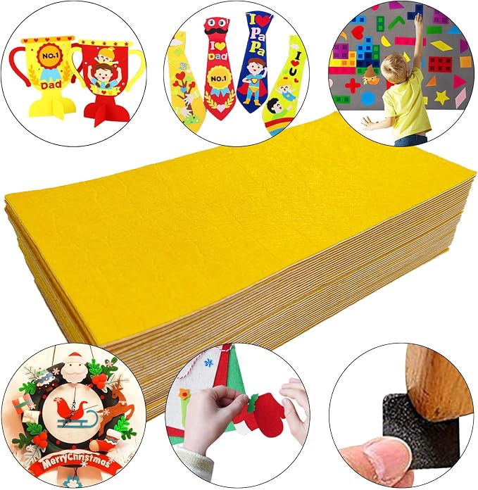Jtnohx Self Adhesive Felt Sheets, Sticky Fabric Square - Image 4