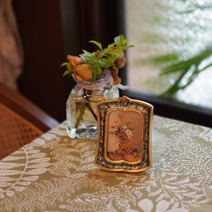 Vintage Picture Frame 2.5x3.5 Antique Ornate Photo Frame Tabletop and Wall - Image 2