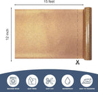Bronze Glitter Heat Transfer Vinyl 12" x 15 ft HTV - Image 2