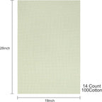 Aida Cloth 14 Count Cross Stitch Fabric, 19×28inch | Matches Various Thread - Image 2