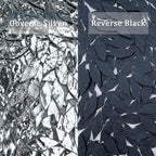 LITMIND 120 Pieces Silver Mosaic Glass Petals & Leaves - Image 2