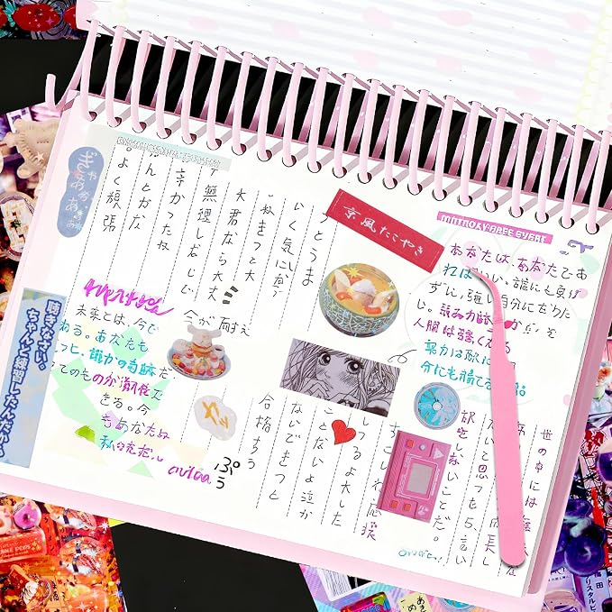 Tmtains 45 Sheets Japanese Manga Style Sticker Book 800+Pcs Heisei Retro - Image 7