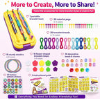 DDAI Arts and Crafts for Kids Age 8-12 Friendship Bracelet Making Kit for Girls - Image 2