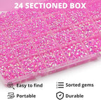32000Pcs Hot Pink AB Rhinestones - Image 3