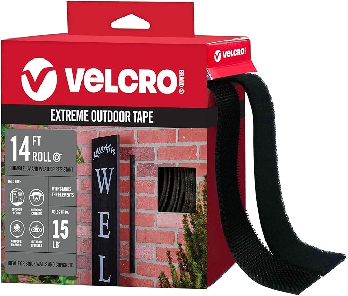 VELCRO Brand Extreme Outdoor Double Sided Mounting Tape Holds up to 15 Pounds by VELCROBrand