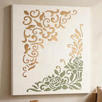 TIAMECH A4 Reusable Vintage Floral Edge Stencil - Image 8