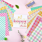 Plaid Patterned Permanent Adhesive Vinyl 16pcs 12'' x 10'' | Summer Check - Image 7