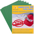 New brothread - 16 Options- 6PCS Embroidery Puffy Foam 9″x12″ Large Size 3MM by Newbrothread