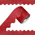 70Ft Shine Red Bulletin Board Border，Scalloped Poster Boards Decorations Trim by Unknown