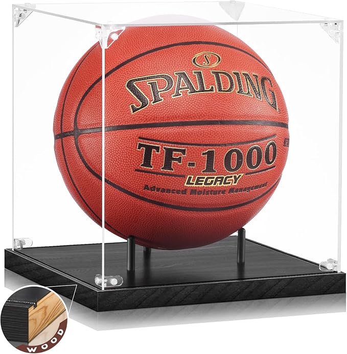 JupDec Basketball Display Case Acrylic Clear 10" Full Size by JupDec