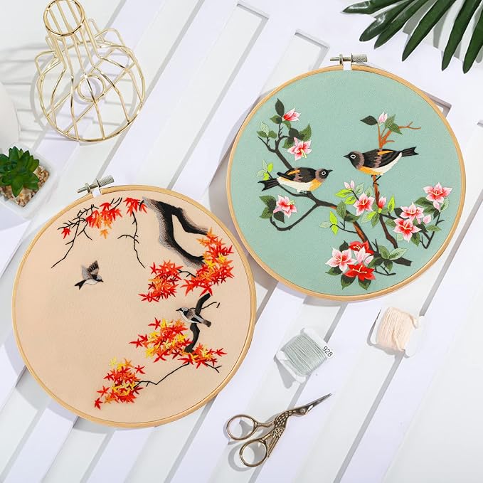 Santune 3 Pack Embroidery Kit for Adults Cross Stitch Kits for Beginners - Image 3