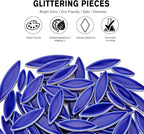 Yoption Petal Mosaic Tiles for Crafts, 200g Flower Leaf Ceramic Mosaic Tiles - Image 5