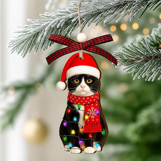 Tuxedo Cat Ornament - Image 4