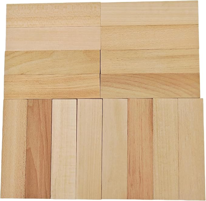 16Pcs Unfinished Basswood Blocks-1x1x4 Inch Small Rectangular Wood Blocks - Image 3