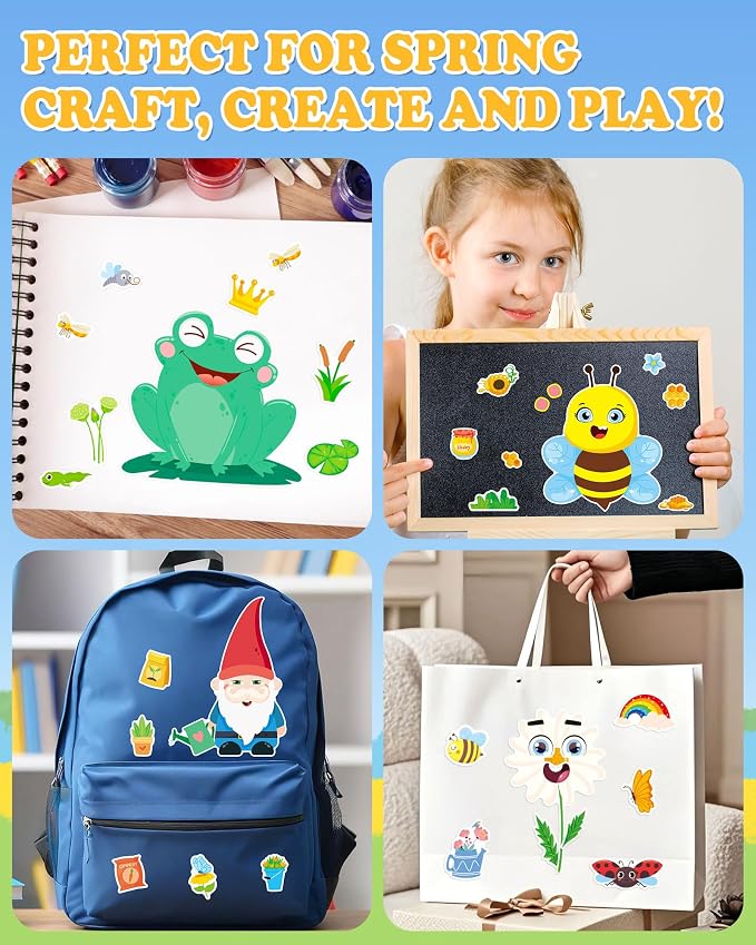 Aowplc Spring Make-a-Face Stickers - Image 6