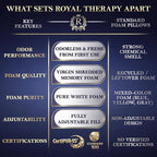 Royal Therapy Queen Memory Foam Pillow, Adjustable Shredded Odor-Free Pillow - Image 8