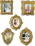 Gold 4x6 Picture Frame Set of 5 Vintage 4 by 6 Photo Frames by mozhixue