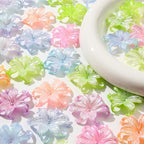 40pcs Flower Shape Beads Pearl Color Flower Bead Color Lily Beads - Image 3