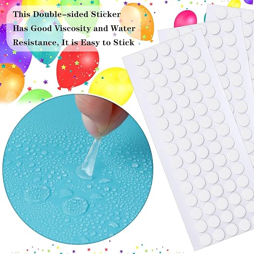 JANYUN 225 Pieces Double Sided Sticky Dot Stickers Removable Round Putty Clear - Image 5