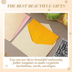 Geiserailie 1 Pcs Embossing Folders 2d/3D Embossing Machine Template Paper Card - Image 5