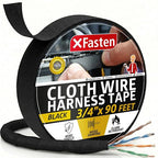 XFasten Wire Harness Tape, 3/4-Inch x 90 Feet, High Temp Wiring Loom Harness by XFasten