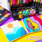 SFAIH Acrylic Creative Markers - 3mm Replaceable Nibs 8 Colors - Image 9