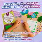 Pinwheel Crafts Flower Origami Kit - Image 3