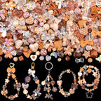 200-260PCS TINKRSTUFF Assorted Brown Acrylic Beads by TINKRSTUFF