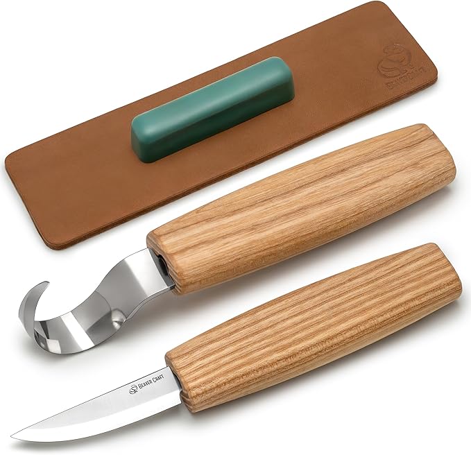 BeaverCraft S01 Wood Spoon Carving Knives Set Spoon Making Tools Kit Whittling by BeaverCraft