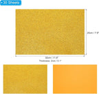 PATIKIL 30Sheets Gold EVA Glitter Foam Sheet 11.8 x 7.9 Inch 2mm Thick Sparkle - Image 2