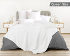 Utopia Bedding 100% Cotton Waffle Weave Blanket Queen Size - Image 2