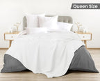 Utopia Bedding White 100% Cotton Waffle Blanket 300 GSM Soft Lightweight - Image 2